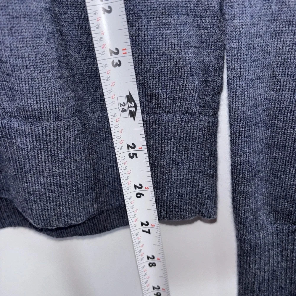 Banana Republic 100% Merino Wool Sweater Blue Crew Neck Long Sleeve Men's L